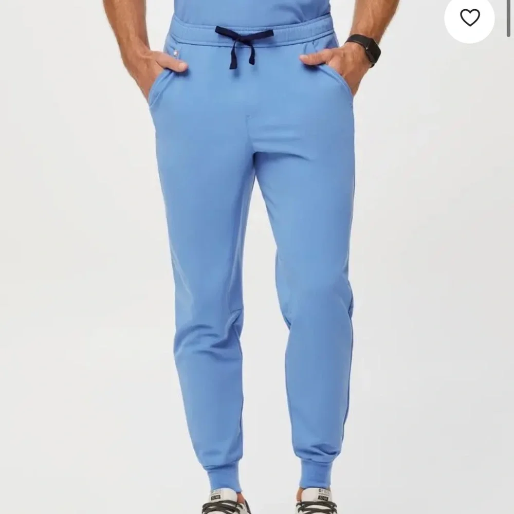 Figs Tansen Jogger Scrub Pants Ceil Blue Med Short